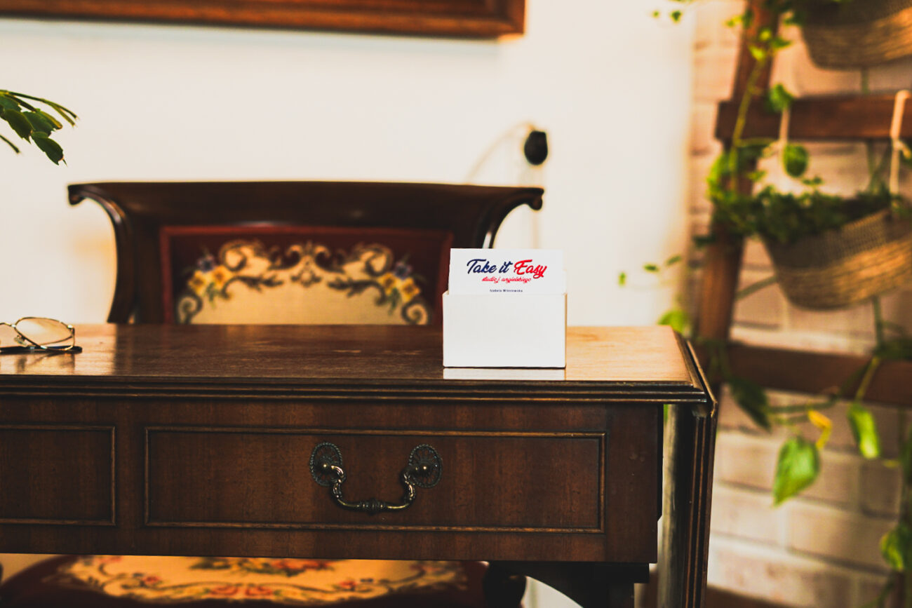 szkoła take it easy wizytówka